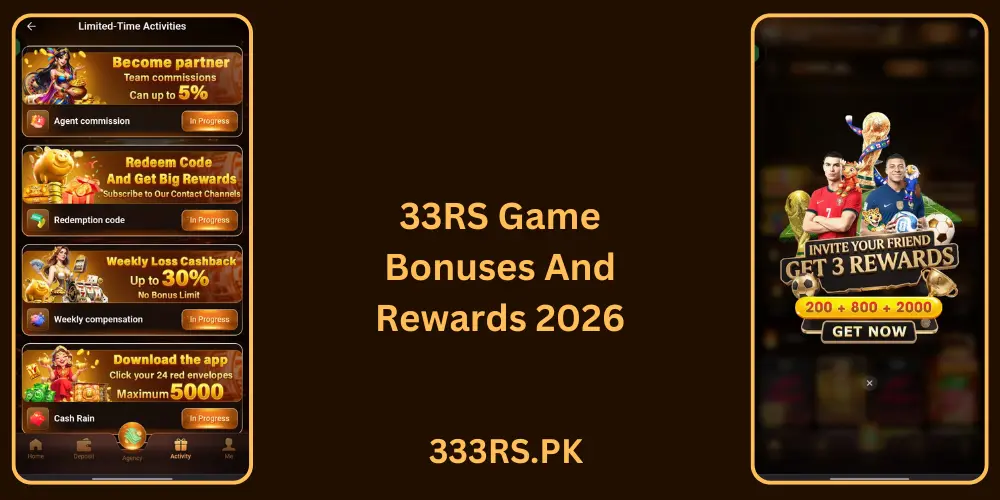 33RS Game Bonuses And Rewards