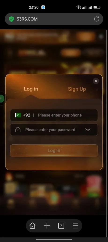 33RS Game Login